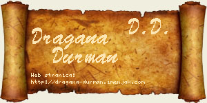 Dragana Durman vizit kartica